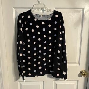 Talbots Navy, Polka Dot Sweater